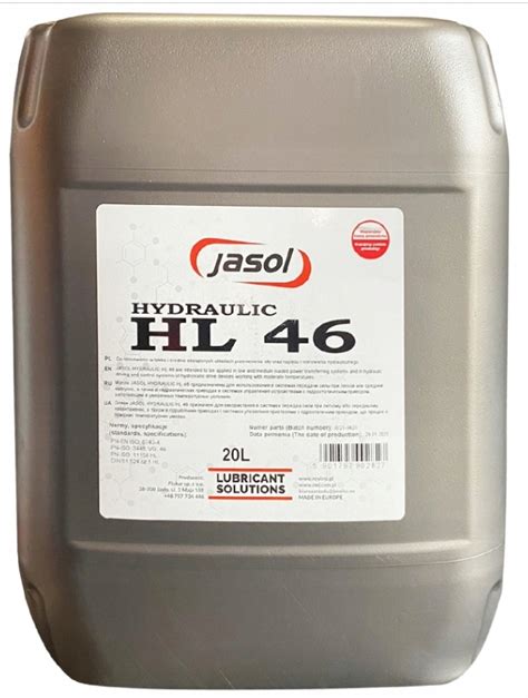 Olej Hydrauliczny Jasol Hydrol Hl L Orygina Hl Jas Za Z