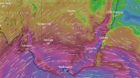 Weather Cold Blast Dangerous Winds Hit Victoria As Qld Reaches 35c