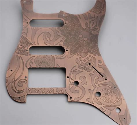 Red Copper Hss Guitar Stratocaster Strat Style Pickguard Reverb