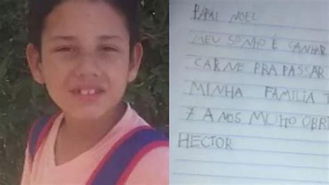 Menino Que Escreveu Carta Para Papai Noel Pedindo Carne Ganha Primeiro