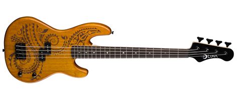 Tattoo Electric Bass 30 Inch Scale | Luna Guitars