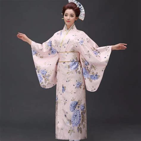 Nueva llegada japonés mujeres Original Yukata vestido tradicional