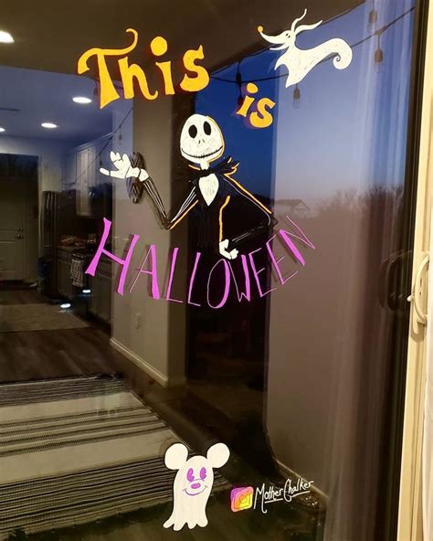 Halloween window art using chalk markers | Halloween window, Window art, Chalk markers