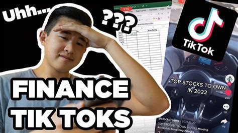 Financial Analyst Reacts To Finance Tik Toks Youtube