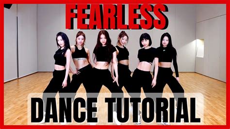 LE SSERAFIM FEARLESS Dance Practice Mirror Tutorial SLOWED YouTube