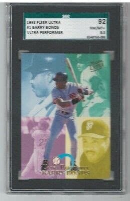 Fleer Ultra Performer Barry Bonds Sgc Ebay