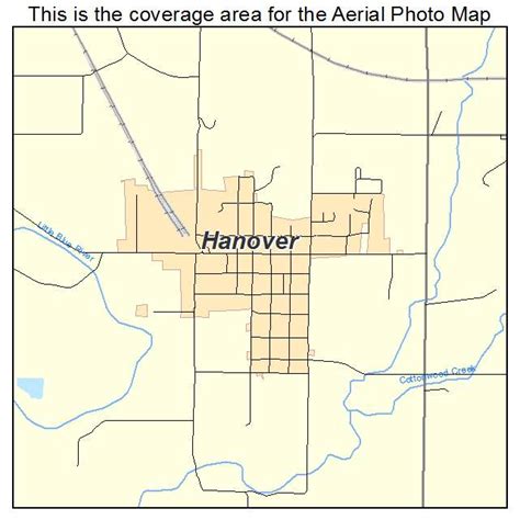 Aerial Photography Map of Hanover, KS Kansas