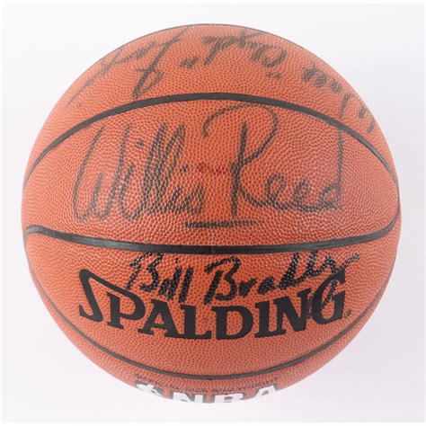 1972 73 NBA Champion New York Knicks NBA Basketball Signed By 5 Hall