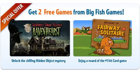 2 Free Big Fish PC or Mac Game Downloads - Free Stuff & Freebies