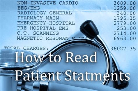 medical bill breakdown  comprehensive guide  patients