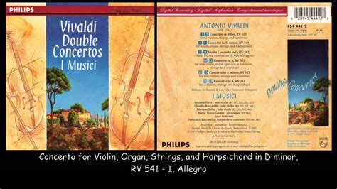 Vivaldi Double Concertos I Musici 1995 YouTube