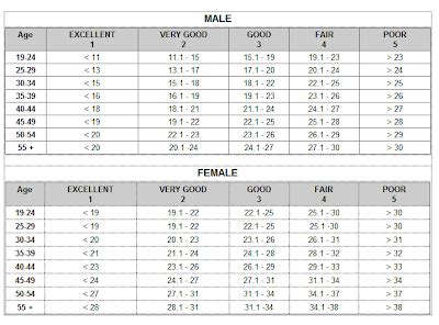 All About Health: Body Fat Chart