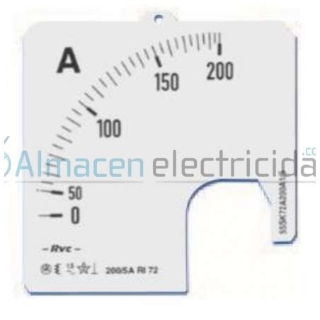 Escala Para Amperimetros Con Transformador Eri Aalmacen Electrico