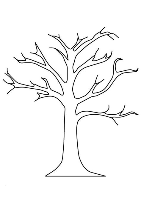 Print Coloring Image MomJunction Tree Coloring Page Cartoon Trees