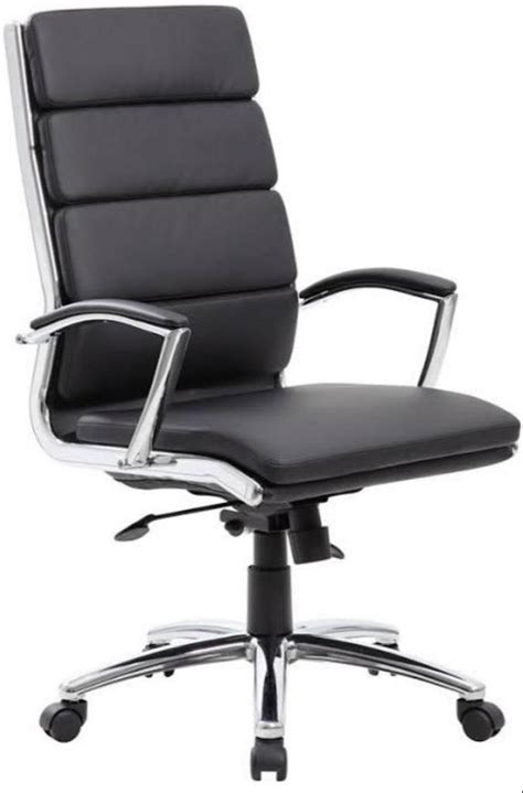 Leather Chrome Office Chairs Black At Rs 7000 In Lucknow Id 24654019312