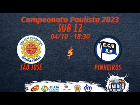 04 10 23 São José x Pinheiros Sub 12 Federação Paulista FPB YouTube