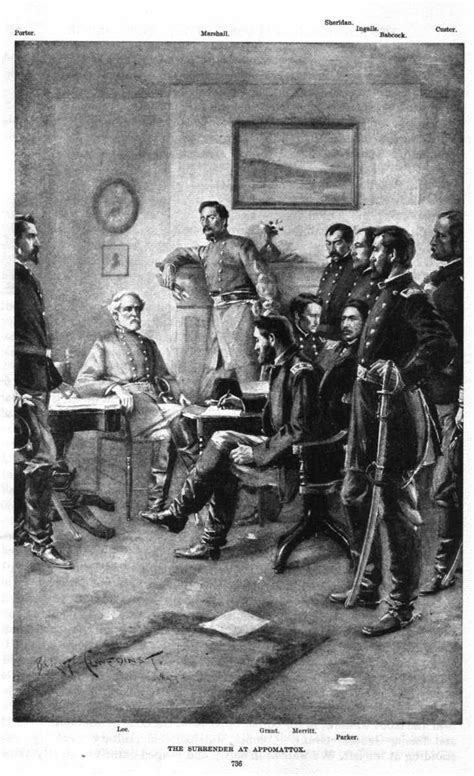 Historical Photographs Lees Surrender At Appomattox Courthouse