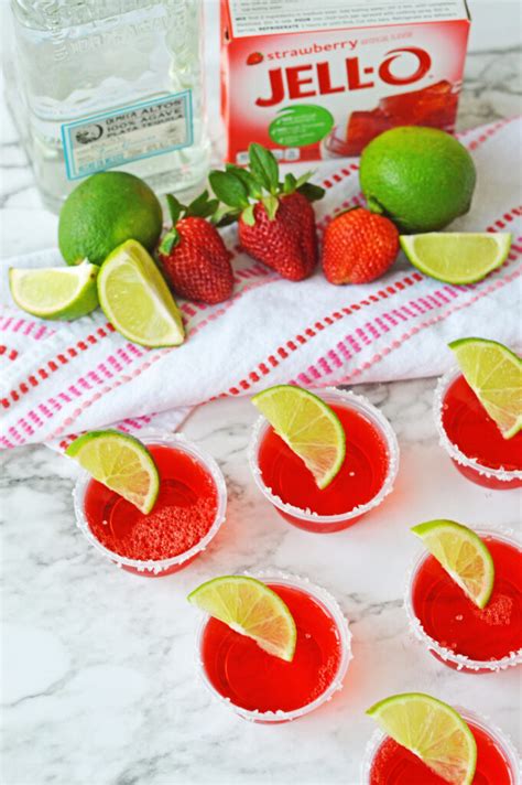 Strawberry Margarita Jello Shots