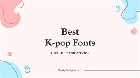 24 K-pop Fonts That Will Make Your Designs Dance With Energy