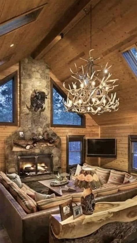 pin  lisa honestly  timber frame home log cabin living cabin