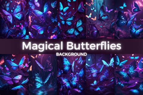 Magical Butterfly Background Graphic by FOLV · Creative Fabrica