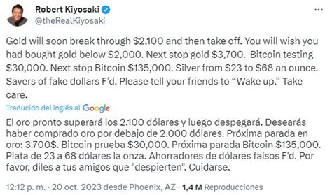 Robert Kiyosaki Predice Grandes Alzas En Bitcoin Oro Y Plata Deben