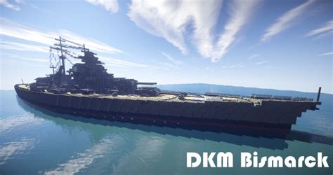 Battleship Bismarck Schematic Minecraft Map