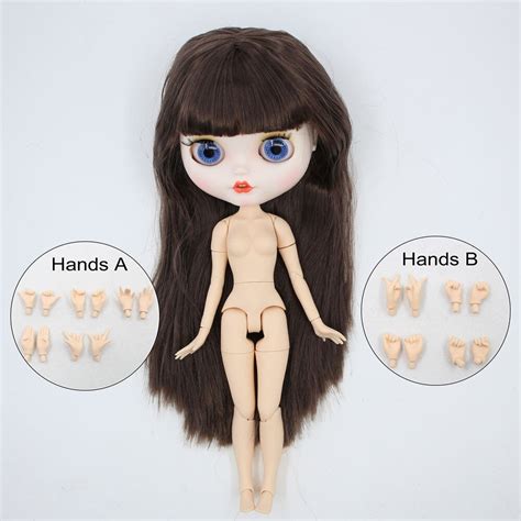 Neo Blythe Mu Eca Con Cabello Casta O Piel Blanca Cara Sonriente Mate