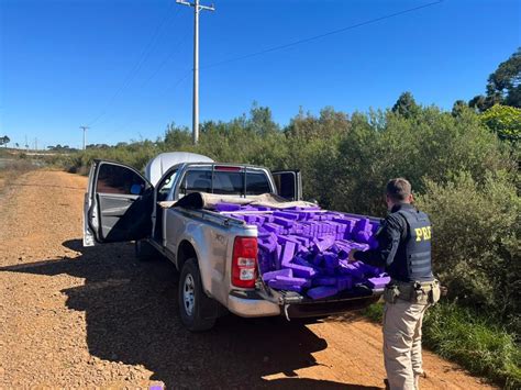 Prf Apreende Mais De Uma Tonelada De Maconha Numa Caminhonete Clonada