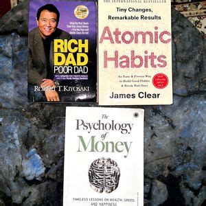 Fiction Books Rich Dad Atomic Habits And Psychology Of Money Freeup