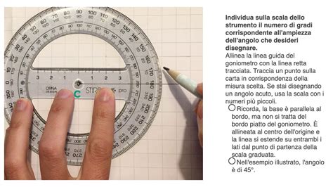 Disegnare Un Angolo Col Goniometro Youtube