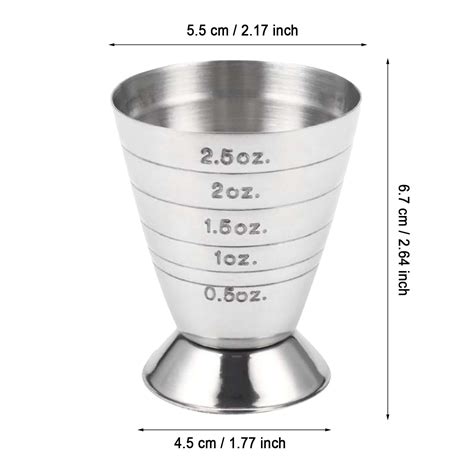 Measuring Shot Cup Ounce Jigger Bar Drink Mixer Liquor Measuring Cup Measurer Milk Coffee Mug