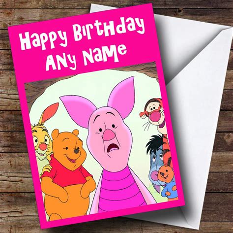 winnie  pooh  piglet vintage childrens kids personalised