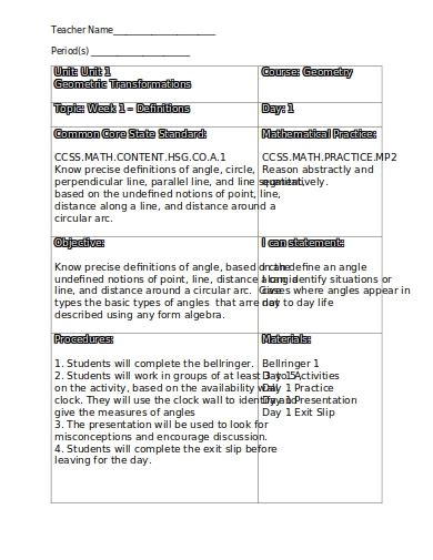 Lesson Plan Common Core Standard K Ess3 1