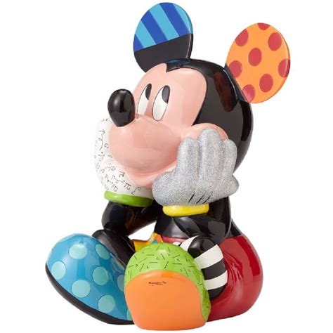 Romero Britto Disney Limited Edition Big Mickey Mouse Figurine 15 Inch