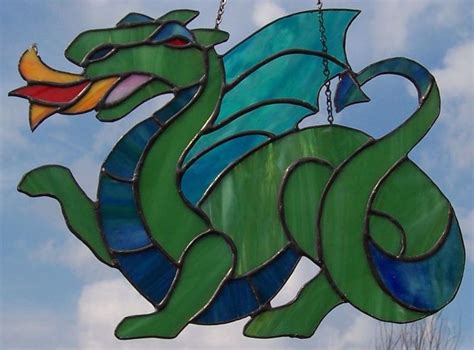 Stained Glass Dragon Dragons Pinterest