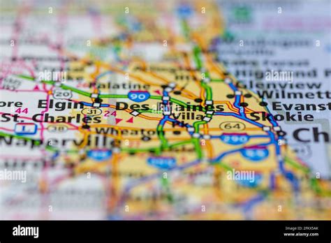 Des Plaines Illinois Map Hi Res Stock Photography And Images Alamy