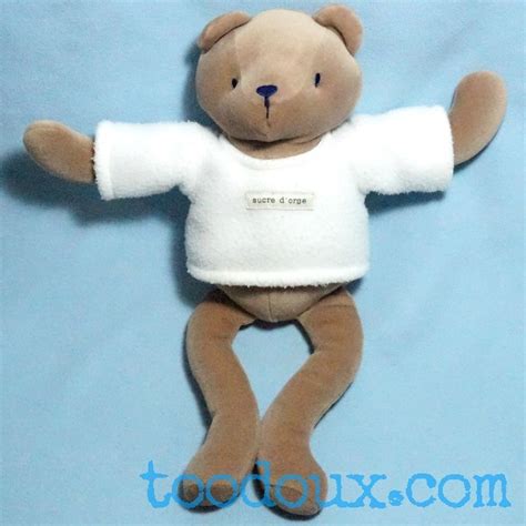 Sos Doudou Ours Sucre D Orge Beige Avec Pull