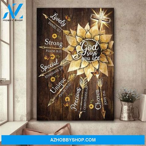 Custom Canvas Butterfly And Sunflower Canvas God Says You Are Canvas