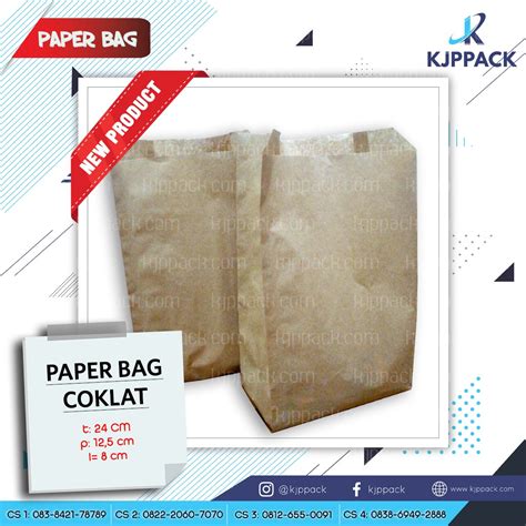 Jual Paper Bag Coklat Paper Bag Kraft Kantong Kertas Craft Paper