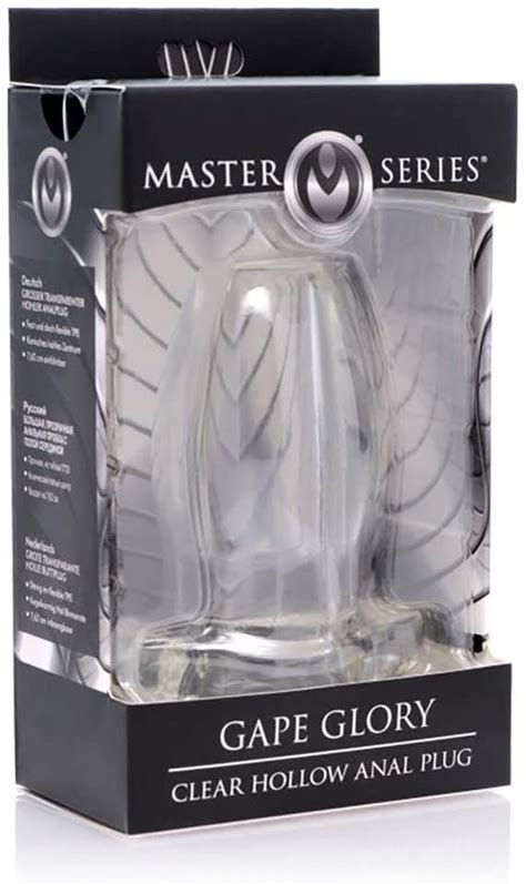 Master Series Gape Glory Clear Hollow Anal Plug