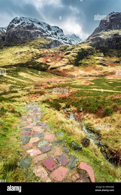 Glencoe in Winter, Highland Scotland Stock Photo - Alamy