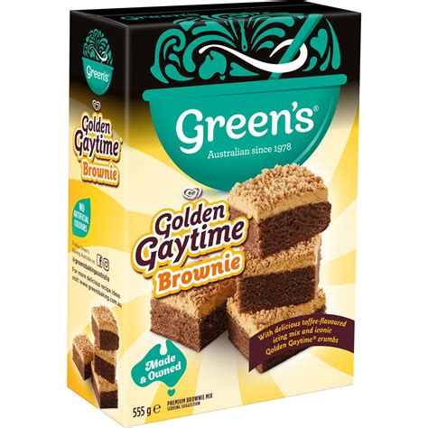 Green S Golden Gaytime Brownie Mix 555g Woolworths