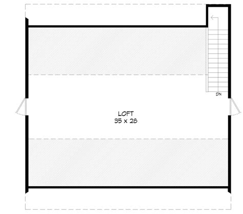 2 Story Barndominium Garage With Loft Above House Plan