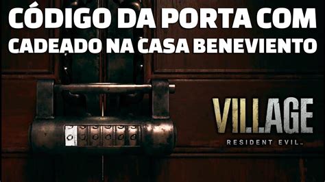 RESIDENT EVIL VILLAGE QUAL O CÓDIGO DA PORTA CADEADO NA CASA