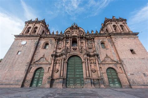 Cusco Cathedral,View of the Facade of the Cathedral. Stock Image - Image of church, stone: 184669721