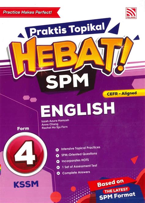 2024 Buku Kerja Latihan Praktis Topikal Hebat Kssm English Form 4