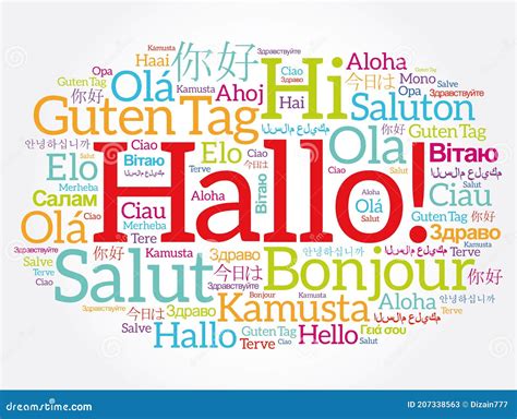 hallo  greeting  german word cloud   languages