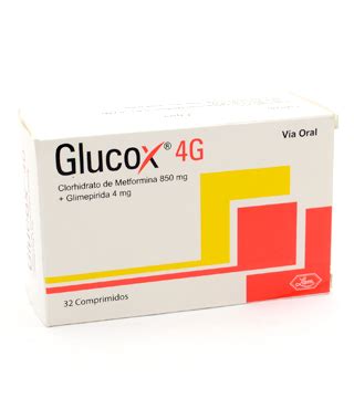 GLUCOX 4 G 850 4 MG 32 COMPRIMIDOS Carol Tienda Online