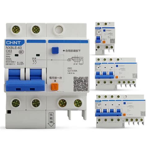 Chint Residual Current Operated Circuit Breaker Leakage Protective Rcbo